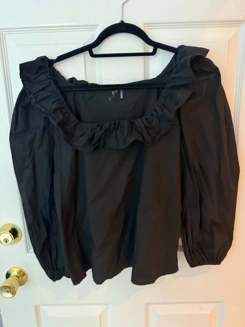 English Factory Square-Neck Ruffle Blouse - Picture 4 of 5